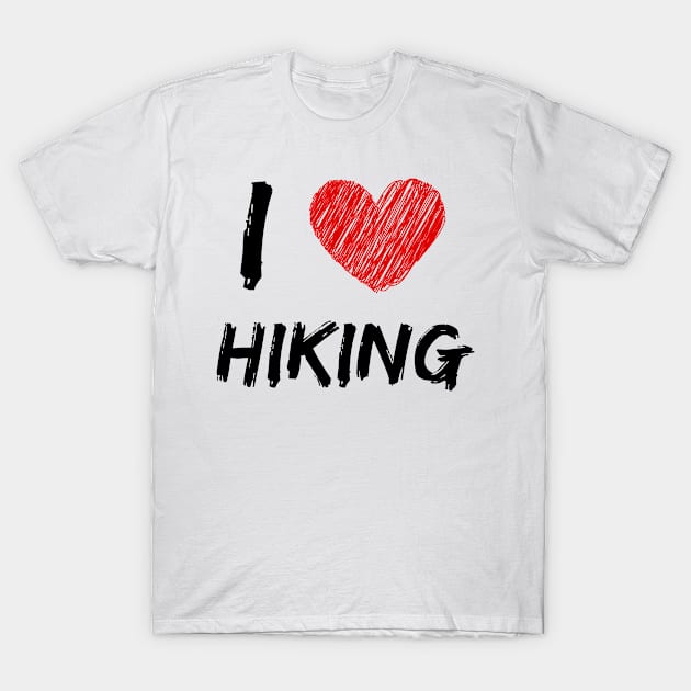 I Love Hiking T-Shirt by Eat Sleep Repeat